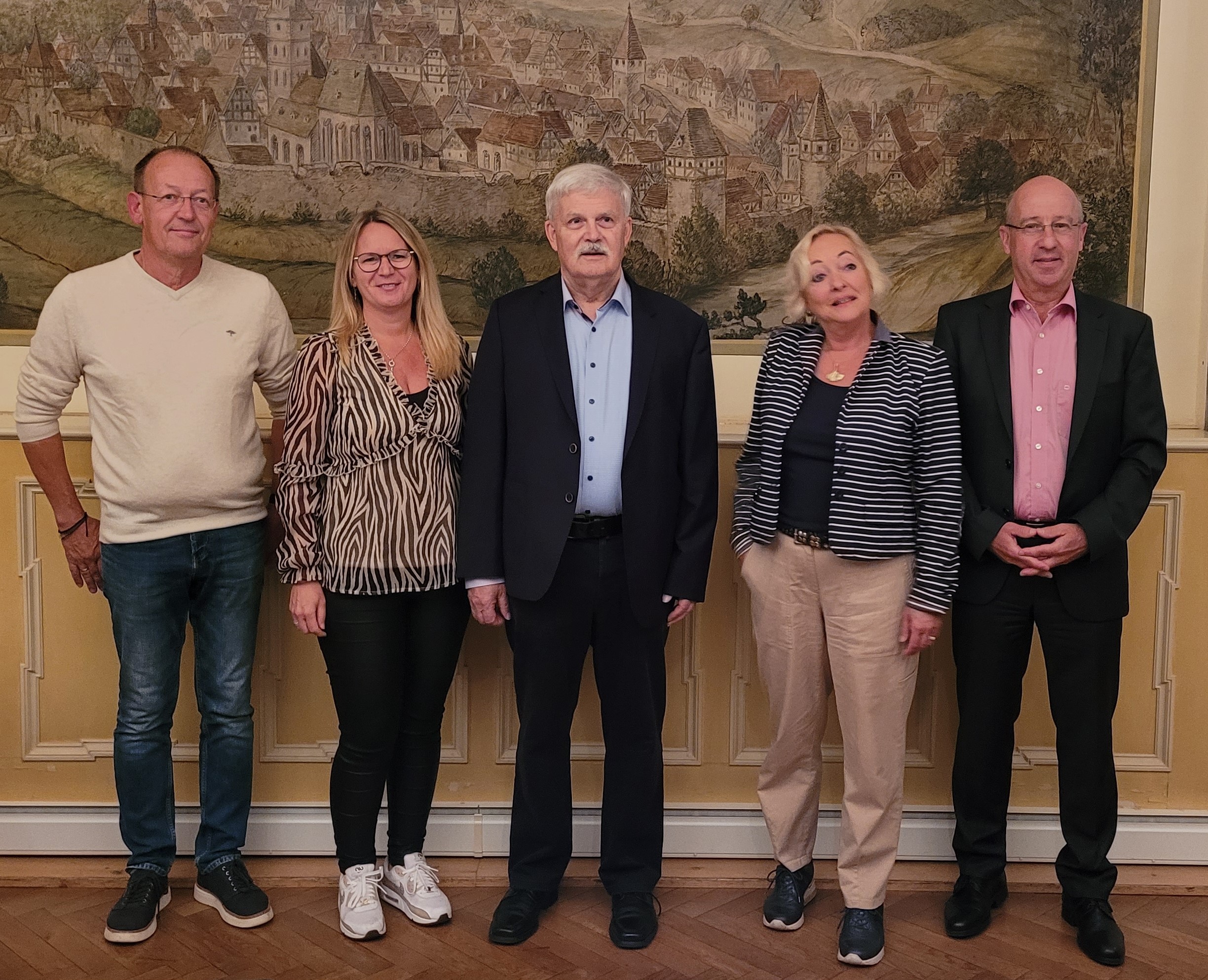 von links: M. Jobst, S. Helfert, Dr. H. Müller, S. van de Ree, H.-J. Reibold